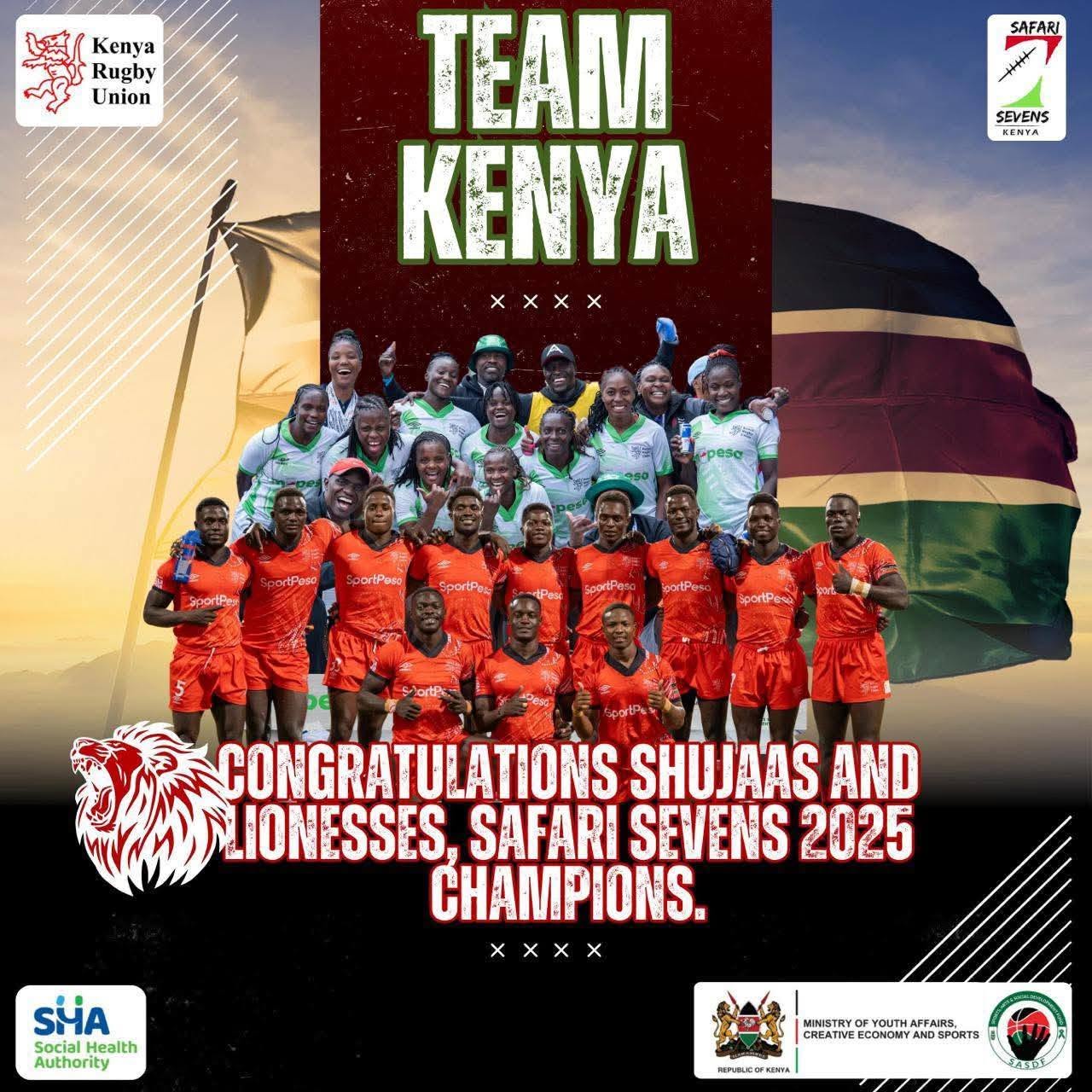 Team Kenya, Safari Sevens 2025 Champions