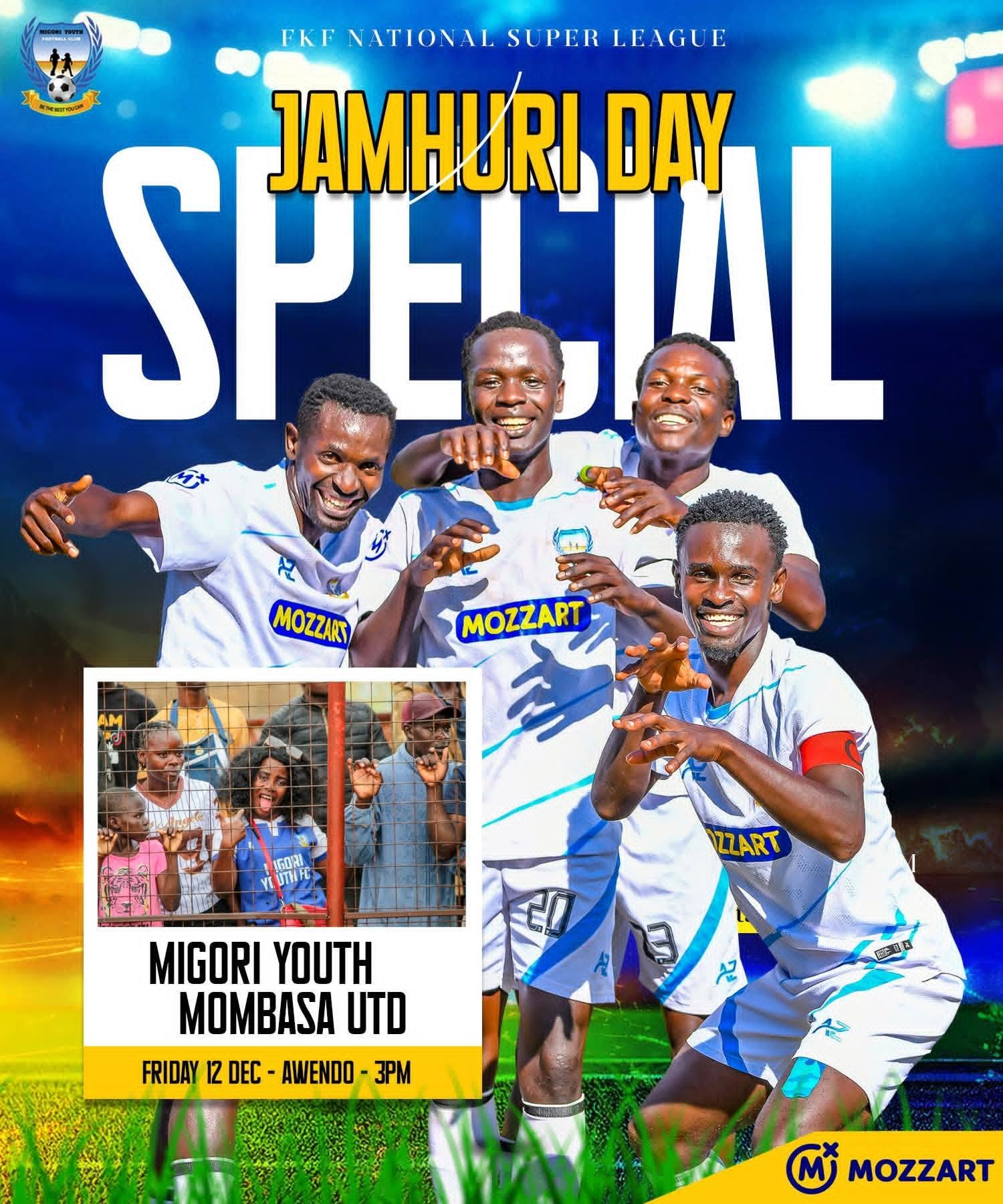 Migori Youth FC vs Mombasa United — Jamhuri Day Special at Green Stadium, Awendo