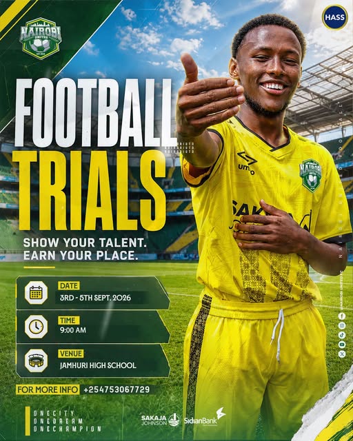 Young Footballers — Your Next Big Opportunity Is Here: Nairobi United & AFC Leopards Youth Trials