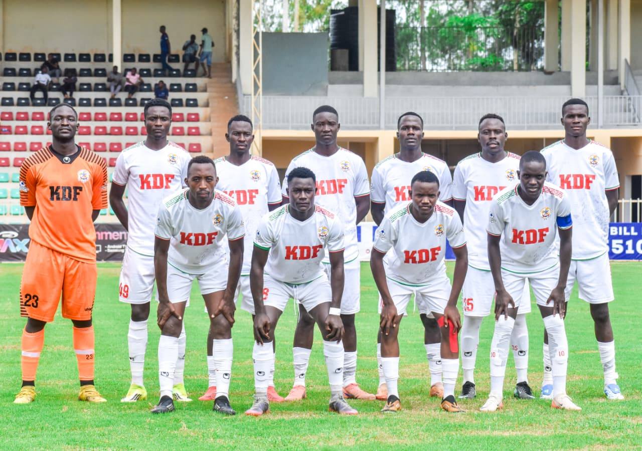 KDF team lineup before kickoff